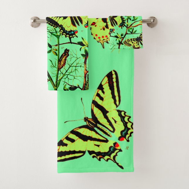 Conjunto De Toalhas Borboletas Francesas (Insitu)