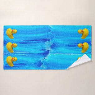 Conjunto De Toalhas Borracha Amarela-Cria Ducky
