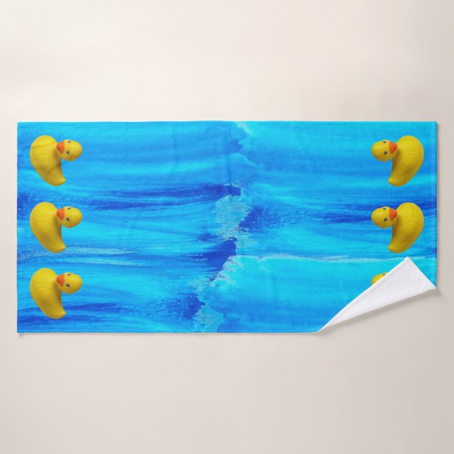 Conjunto De Toalhas Borracha Amarela-Cria Ducky (Toalha de Banho)