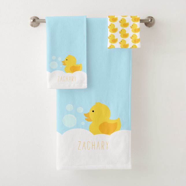 Conjunto De Toalhas Borracha Amarela Ducky (Insitu)