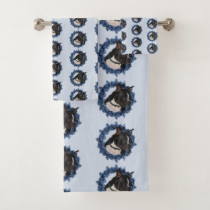 Conjunto De Toalhas Boston Terrier Dog Animal