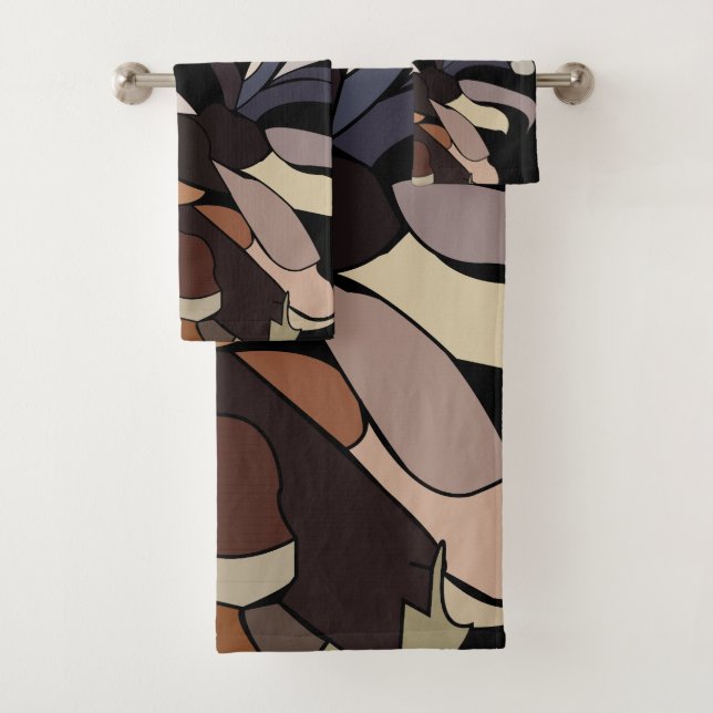 Conjunto De Toalhas Botânica Contemporânea de inverno Pine Cone (Insitu)