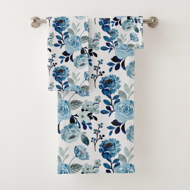 Conjunto De Toalhas Botânica do Marinho de Aquarela (Insitu)