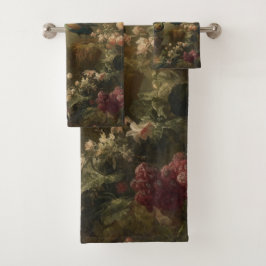 Conjunto De Toalhas Botânica: três pavões no jardim inglês