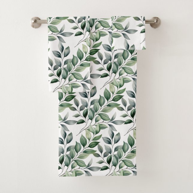 Conjunto de Toalhas Botânicas Natureza Verde (Insitu)