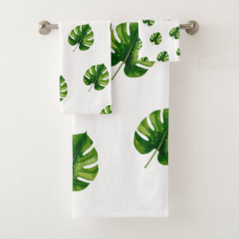 Conjunto De Toalhas Botânico Artístico em Aquarela