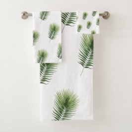 Conjunto De Toalhas Botânico Artístico em Aquarela