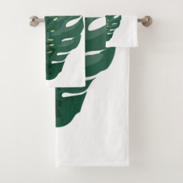 Conjunto De Toalhas Botânico Artístico em Aquarela