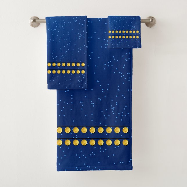 Conjunto De Toalhas Botões de vidro (Insitu)