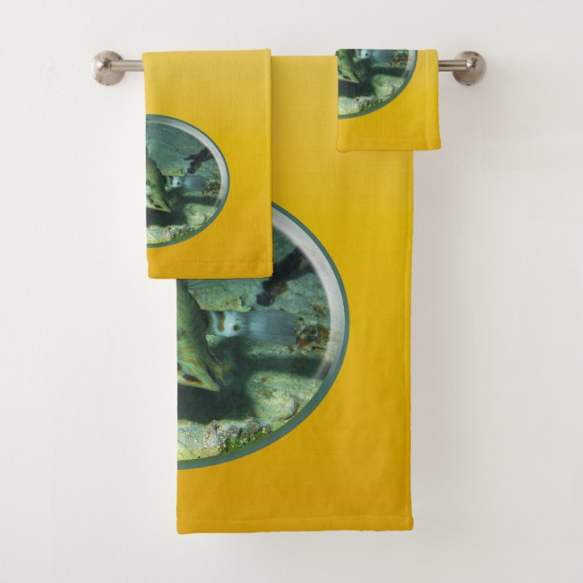 Conjunto De Toalhas Boxfish - tão Fofo! Design Fotográfico de Peixe-Bo (Insitu)