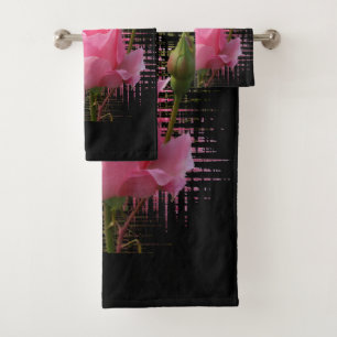 Conjunto De Toalhas brecha rosa rosa rosa rosa