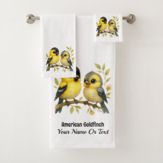 Conjunto De Toalhas Brilhante American Goldfinch