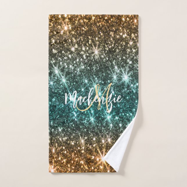 Conjunto De Toalhas Brilhante Colorida (Toalha de mão)