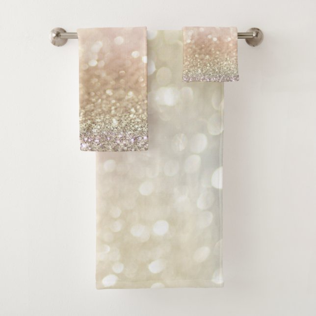 Conjunto De Toalhas Brilho Bokeh Legal e na Moda (Insitu)