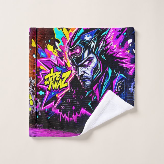Conjunto De Toalhas Brilho da Arte da Rua Vibrante (Pano de lavar)