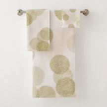 Brilho Rosa e Dourado Pontos Chic Moderno