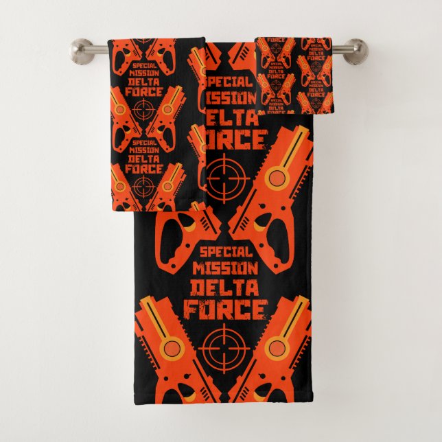 Conjunto De Toalhas Brinquedo Infantil Arma Batalha Natal (Insitu)