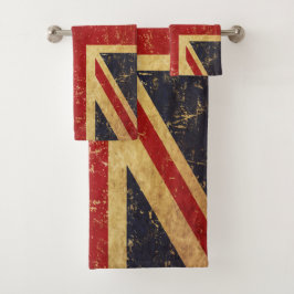 Conjunto De Toalhas British Union Jack Flag Vintage