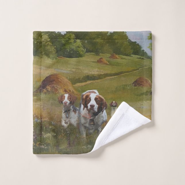 Conjunto De Toalhas Brittany Spaniel (Pano de lavar)