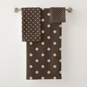 Conjunto De Toalhas Brown Dot Gift