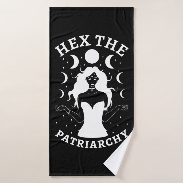 Conjunto De Toalhas Bruxa Feminista - Hex O Patriarcado II (Toalha de Banho)
