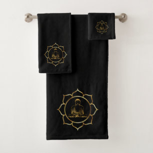 Conjunto De Toalhas Buddha que faz o espiritual da meditação da ioga
