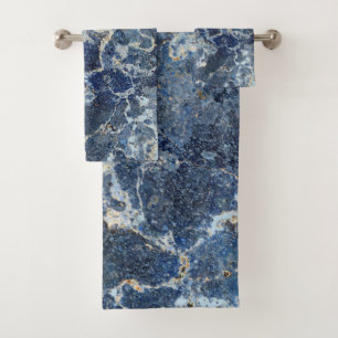 Conjunto De Toalhas Bue Cinza Black Marble & Beige Veins
