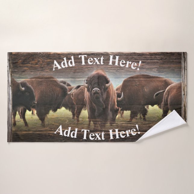 Conjunto De Toalhas Buffalo Herd (Toalha de Banho)