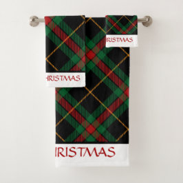 Conjunto De Toalhas Buffalo Xadrez Tartan Felry Natal