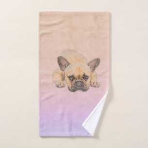 Conjunto De Toalhas Buldogue francês - cão de Frenchie