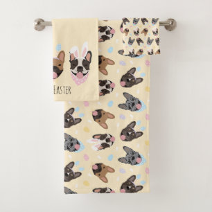Conjunto De Toalhas Bulls Franceses felzs pascoa