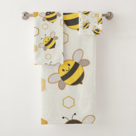 Conjunto De Toalhas Bumble Bees e Honeycomb