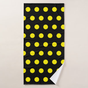 Conjunto De Toalhas Bumblebees Padrões Bolinhas Amarelas Trendência 