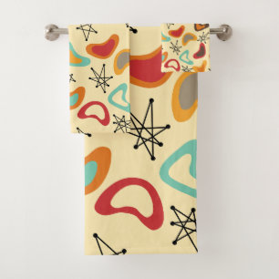 Conjunto De Toalhas Bumerangas e Estrelas