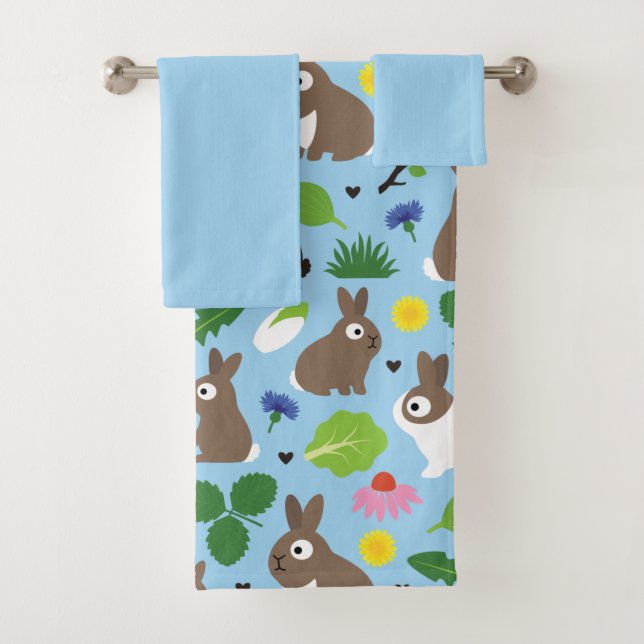Conjunto De Toalhas Bunnies E Seus Tratamentos (Insitu)