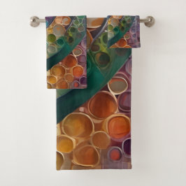 Conjunto De Toalhas bunt und modern, ein schönes Handtuchset