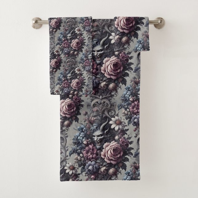 Conjunto De Toalhas Buquê de Baphomet - Vitoriano Gótico (Insitu)