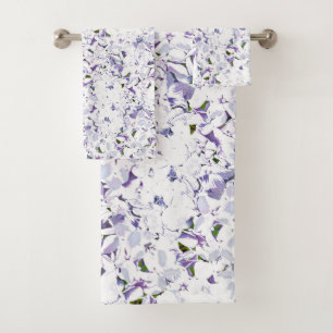 Conjunto De Toalhas Buquê de flores de aquarelas de híbridos.
