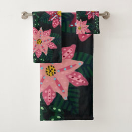 Conjunto De Toalhas Buquê Inverso Colorido