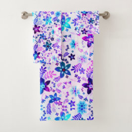 Conjunto De Toalhas Buquê primavera - Geométrico da Flor Edelweiss