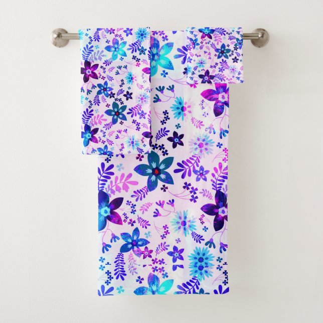 Conjunto De Toalhas Buquê primavera - Geométrico da Flor Edelweiss (Insitu)