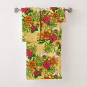 Conjunto De Toalhas Buquê tropical