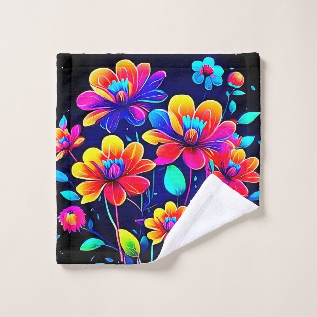Conjunto De Toalhas Buquê vívido (Pano de lavar)