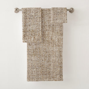 Conjunto De Toalhas Burlap, Farmhouse Russo