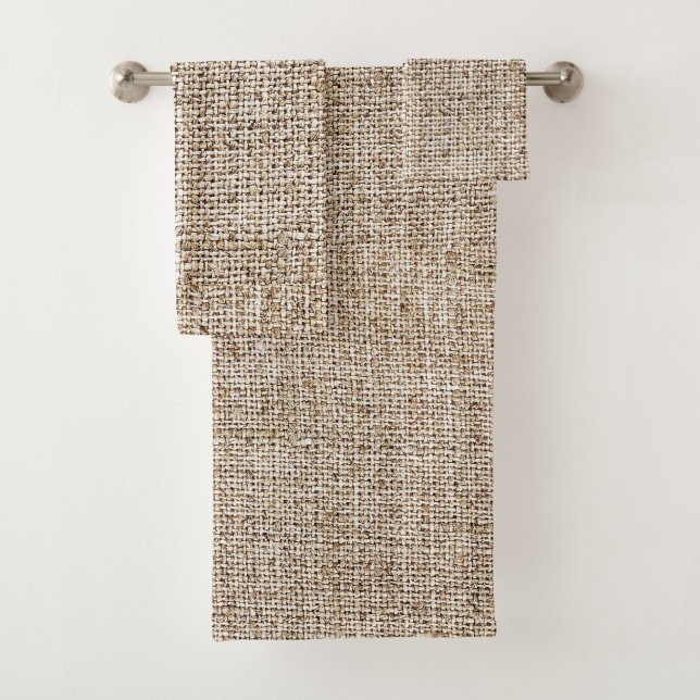 Conjunto De Toalhas Burlap, Farmhouse Russo (Insitu)