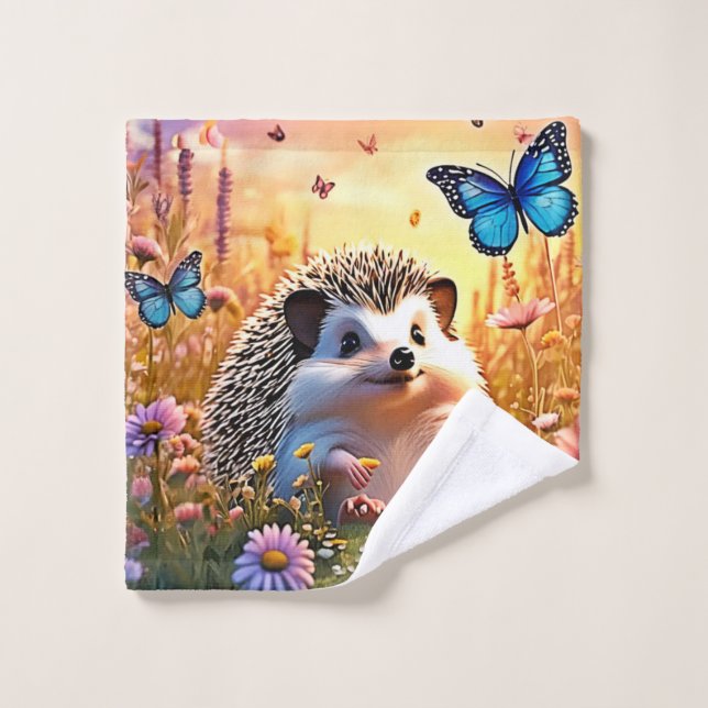 Conjunto De Toalhas Butterfly Hedgehog Art (Pano de lavar)