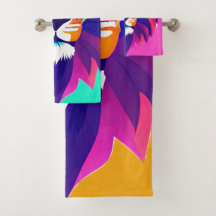 Cabeça Geométrica Colorida