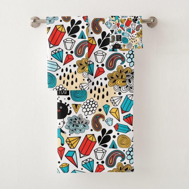 Conjunto De Toalhas Cabeça louca (Insitu)