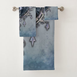 Conjunto De Toalhas Cabeça mística de lobo.