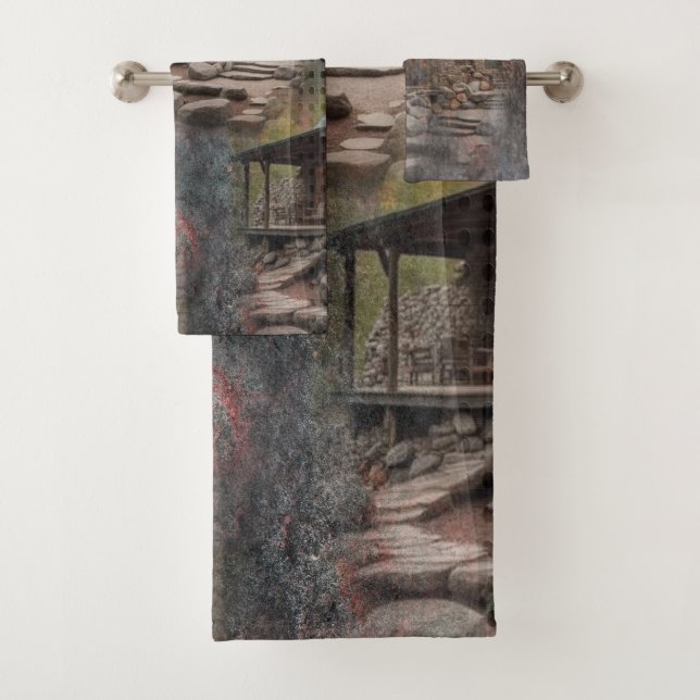 Conjunto De Toalhas Cabina de Pedra da Família Russa (Insitu)